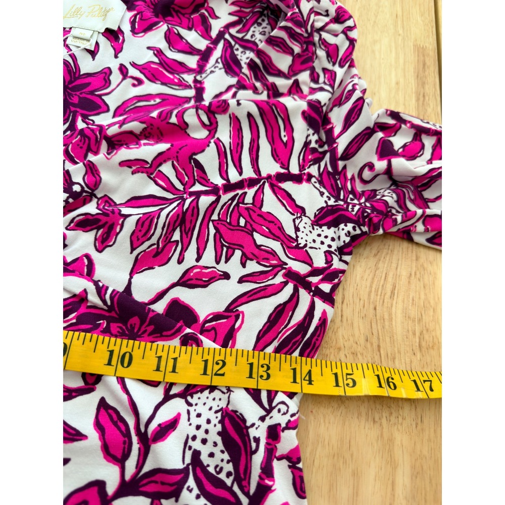 Lilly Pulitzer Skirted Romper Sz M Pink White Floral Coastal Retail $168 - Picture 6 of 12